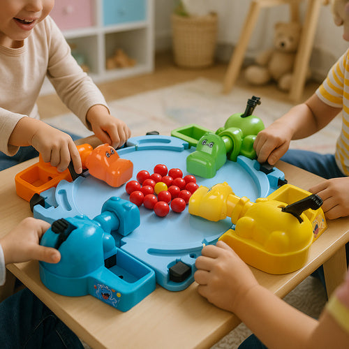 Hungry Hippos Arcade Game for Kids, Family Fun, 2-4 Players
