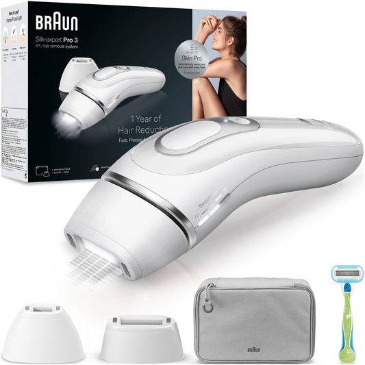 IPL Hair Removal Device with SkinPro Tech, 2 Heads, Case