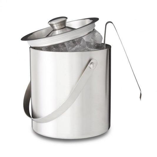Ice Bucket 2 Liter Closing with Lid and Tongs, Ice Cube Container Wine Cooler