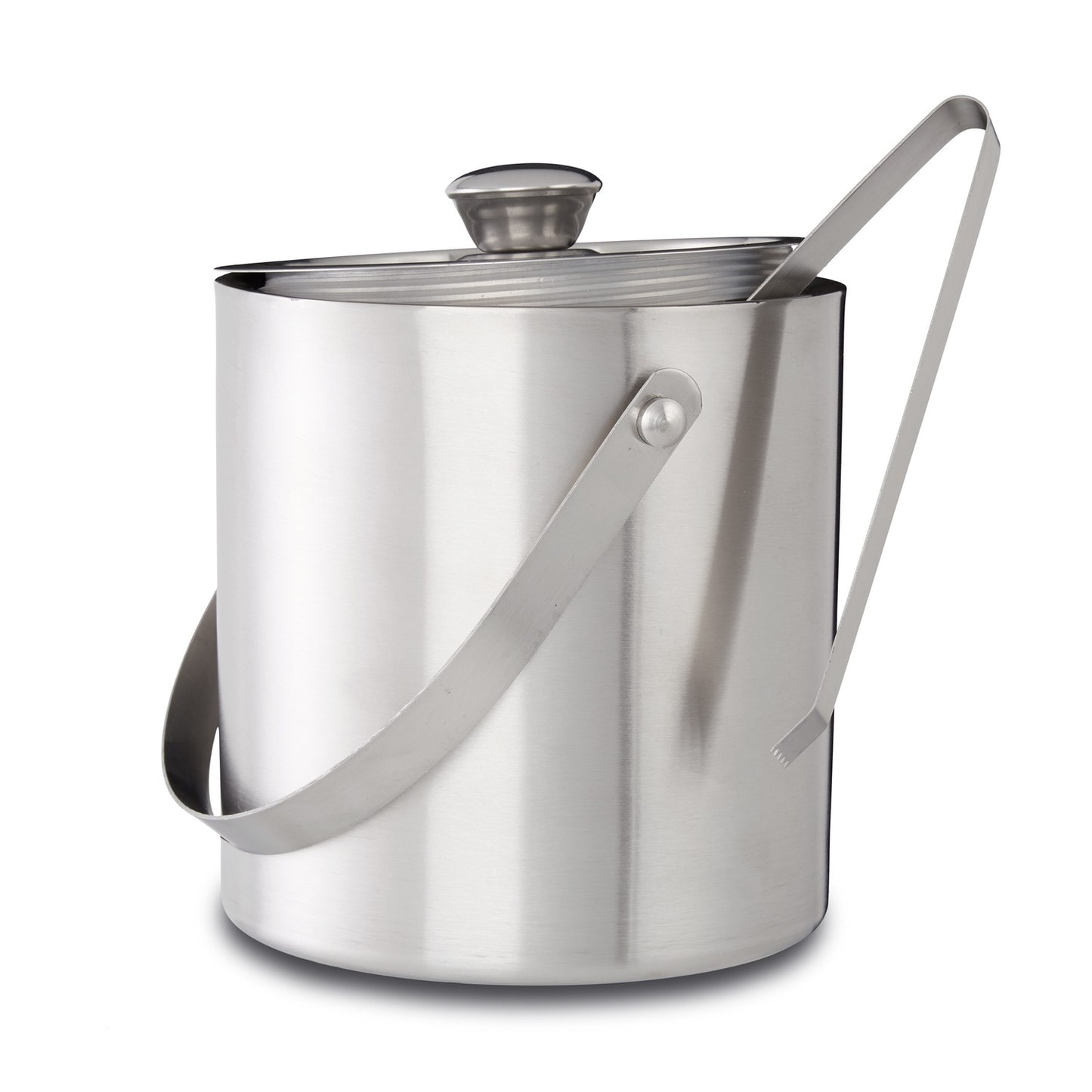 Ice Bucket 2 Liter Closing with Lid and Tongs, Ice Cube Container Wine Cooler