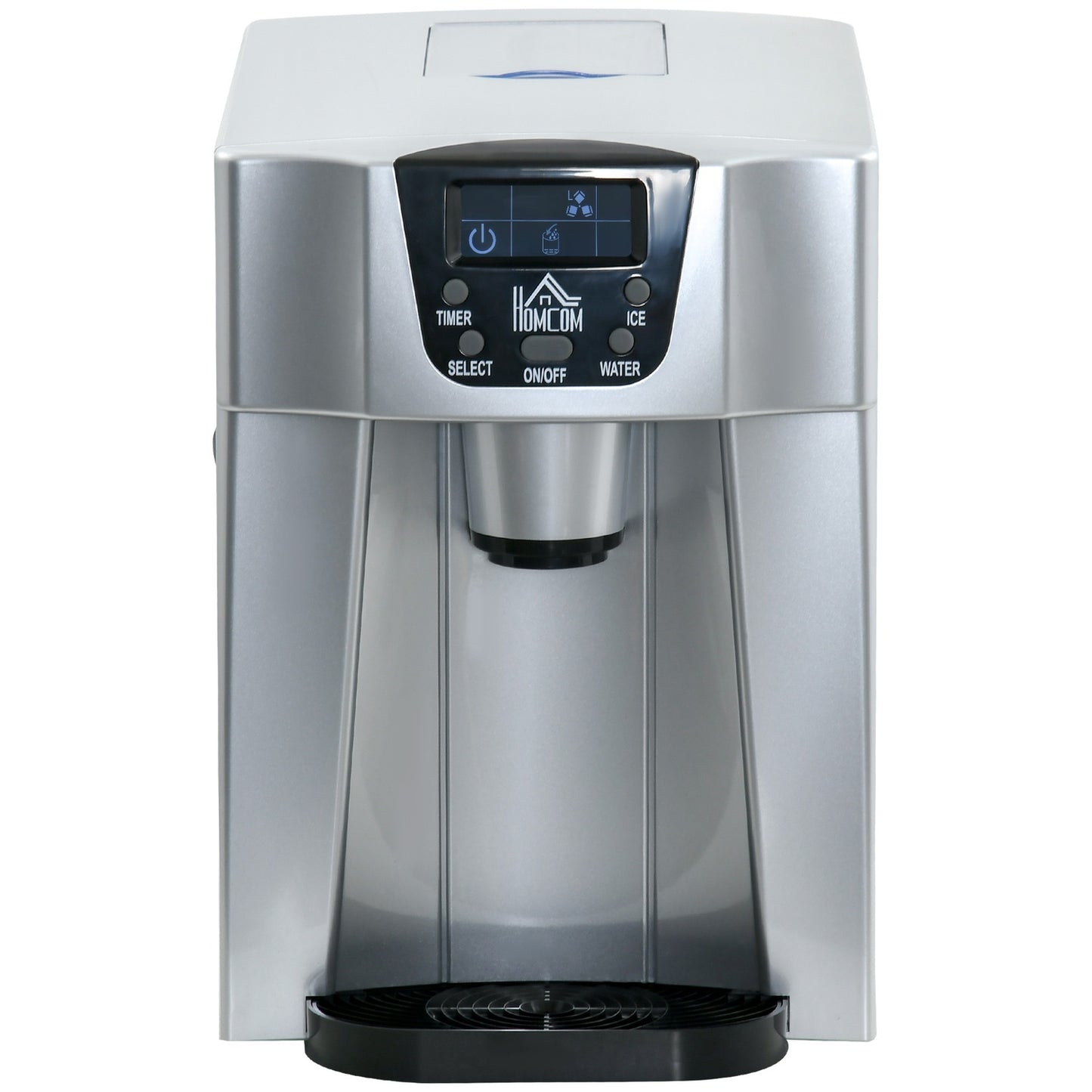 Ice cube maker, 12 kg/day, fast 6-min, 3 L water tank