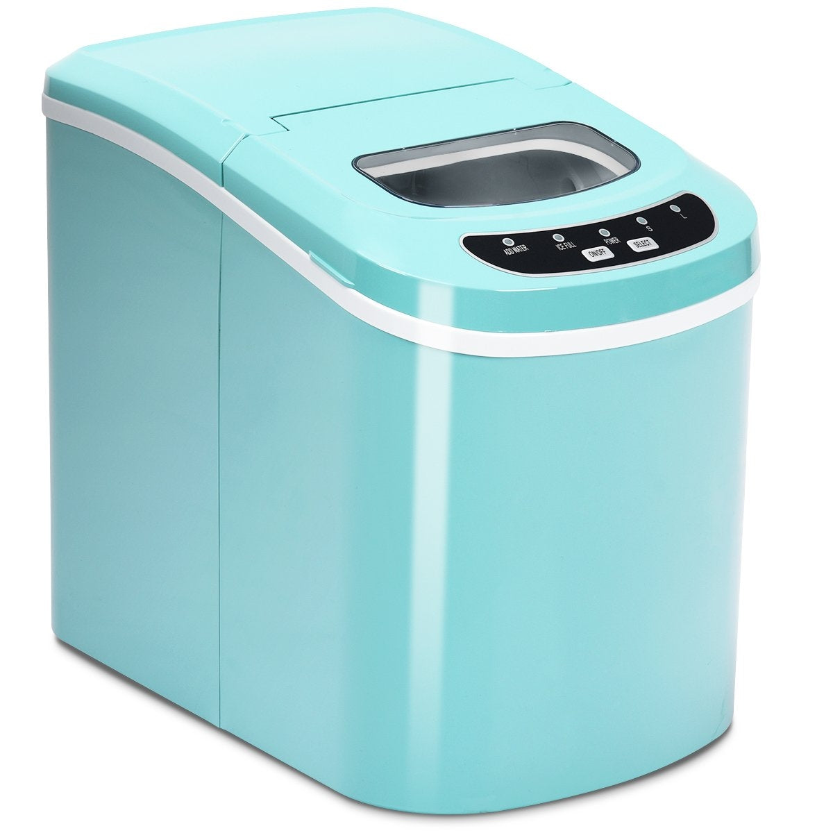 Ice Maker Machine Portable Ice Machine with 2.2L Water Tank 24 x 33 x 36 cm Green