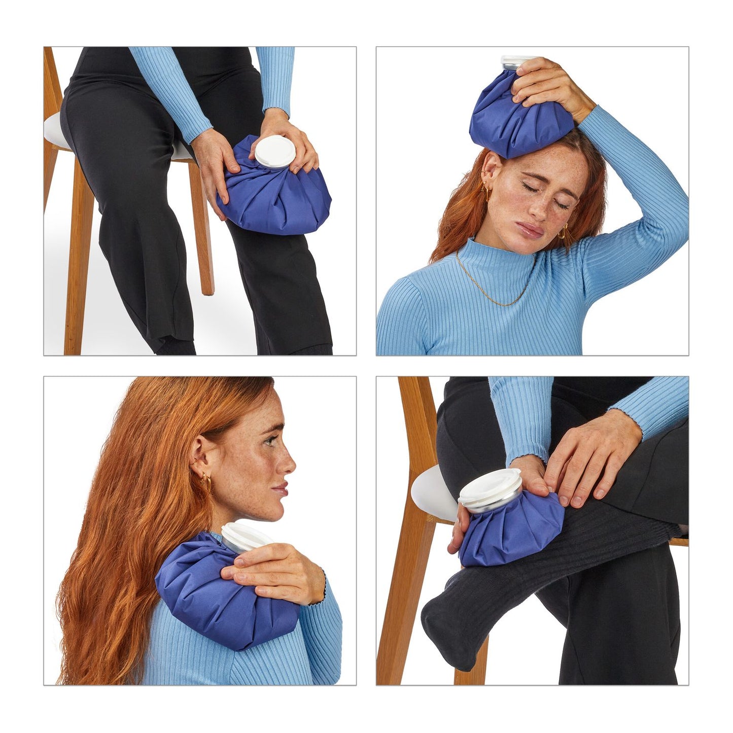 Ice Pack Bags, Reusable, 3 Sizes, Hot & Cold Therapy