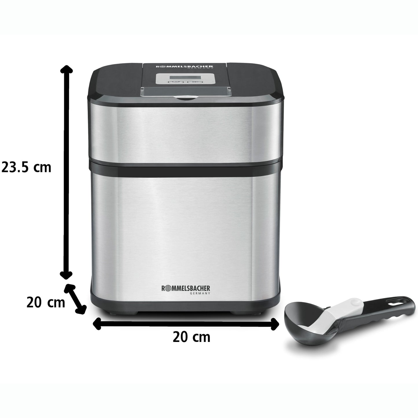 Ice cream machine IM 12 Kurt 0.5l Stainless Sorbet, Ice Cream Frozen Yogurt Slush