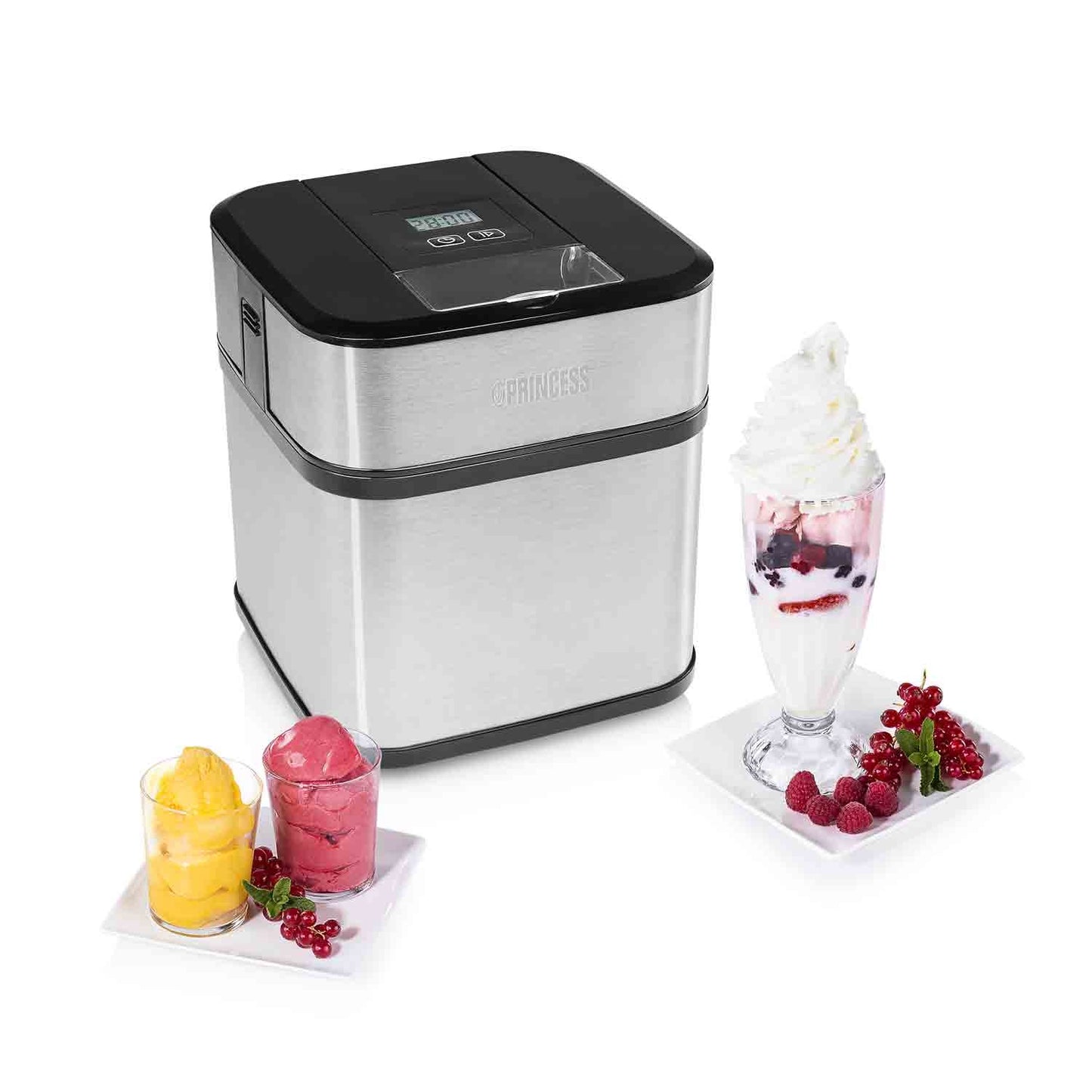 Ice cream maker Stainless 1.5l LCD