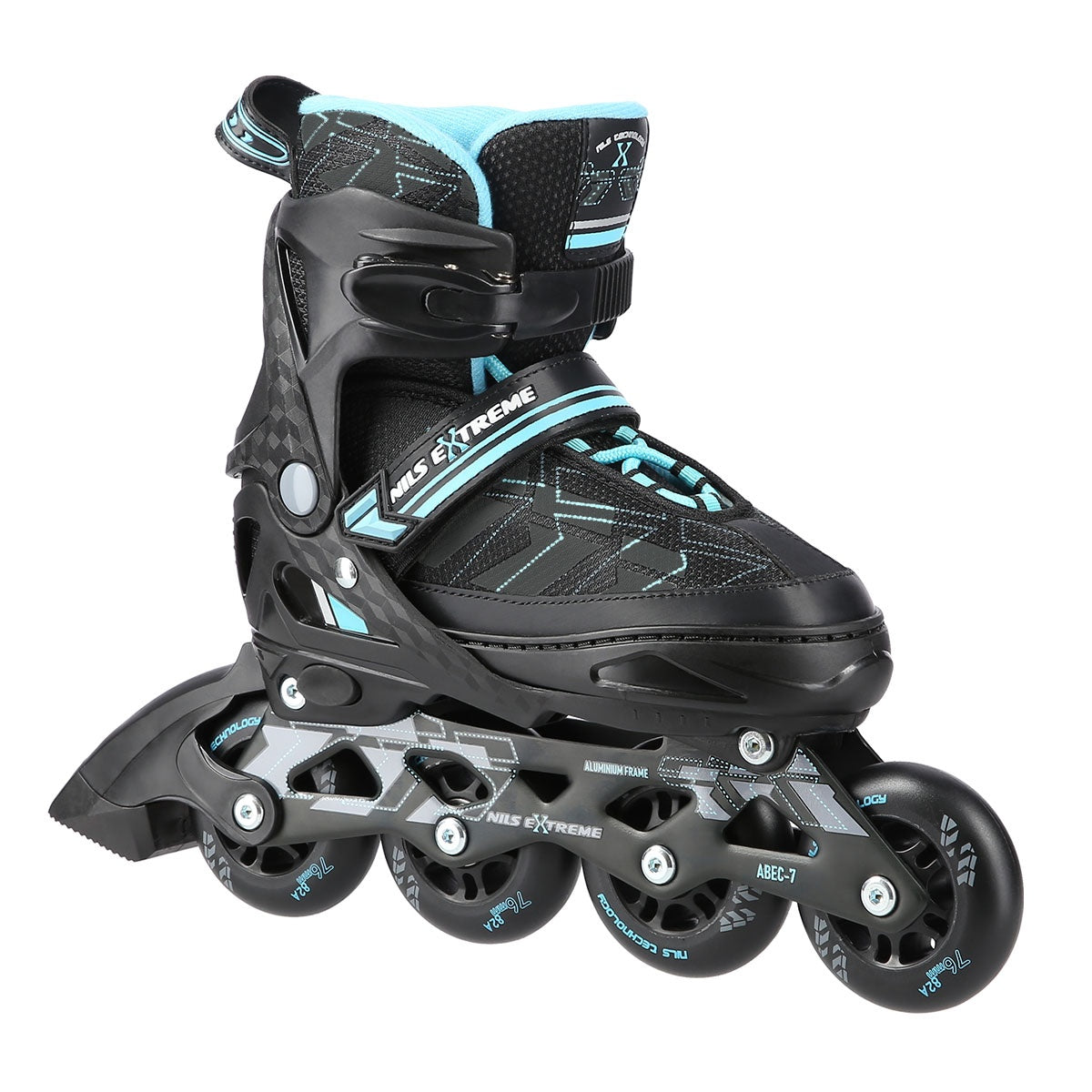 In-Line Skates, Black/Blue, Size L (39-42)