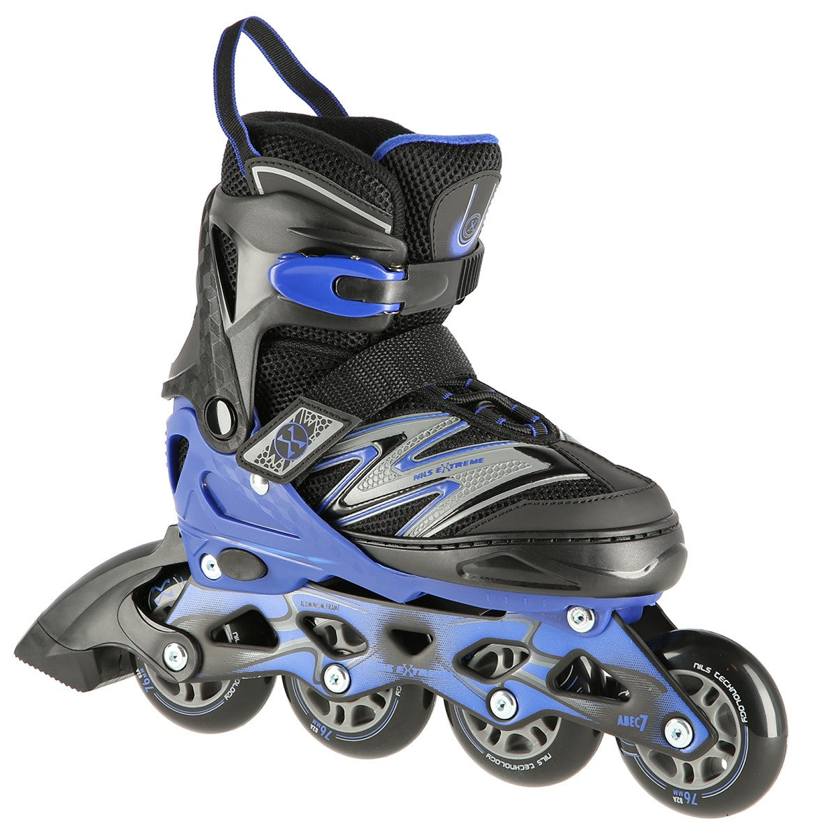 In-Line Skates, Black-Blue, Size L (39-42)