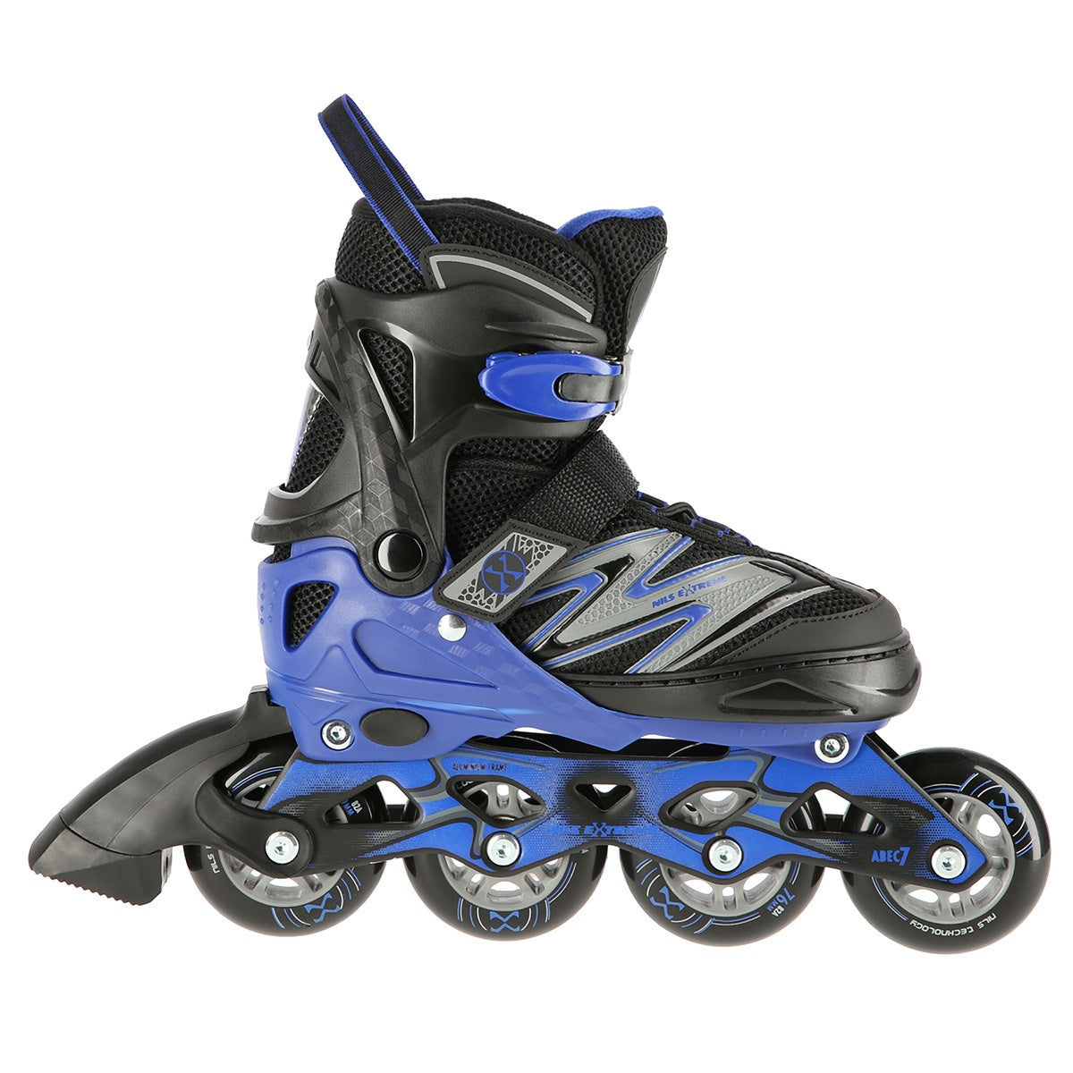 In-Line Skates, Black-Blue, Size L (39-42)