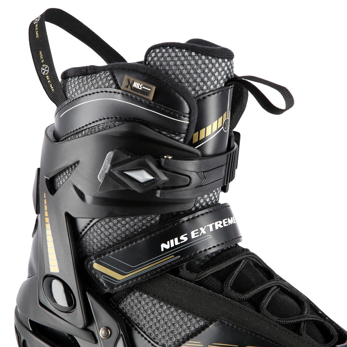 In-Line Skates, Black-Gold, Size 46