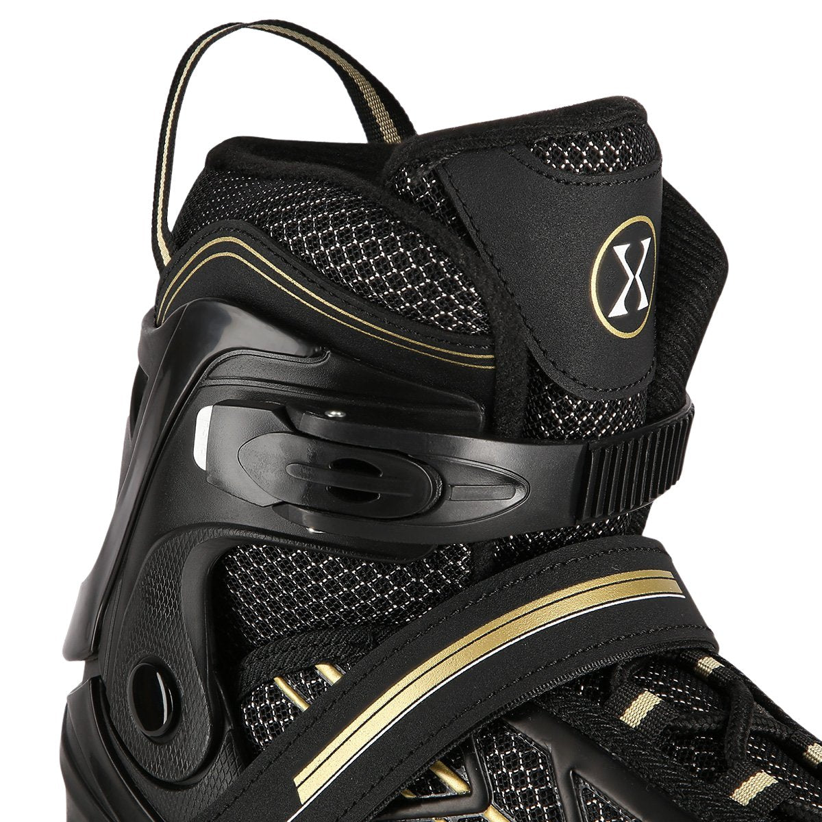 In-Line Skates, Black-Gold, Size L (39-42)