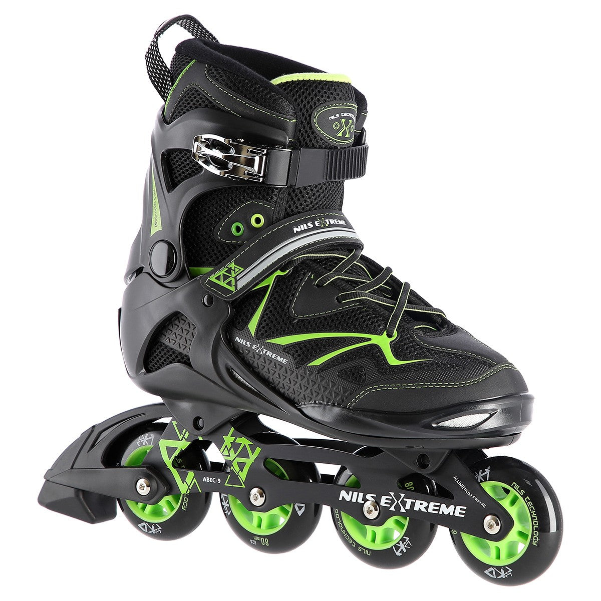 In-Line Skates, Black/Green, Size 40