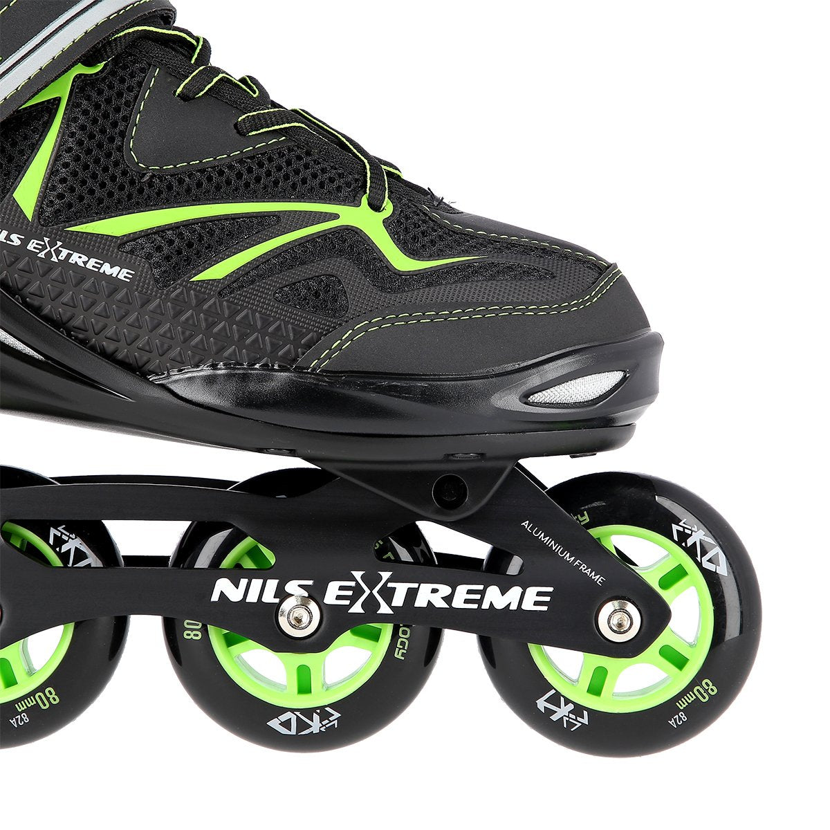 In-Line Skates, Black/Green, Size 40