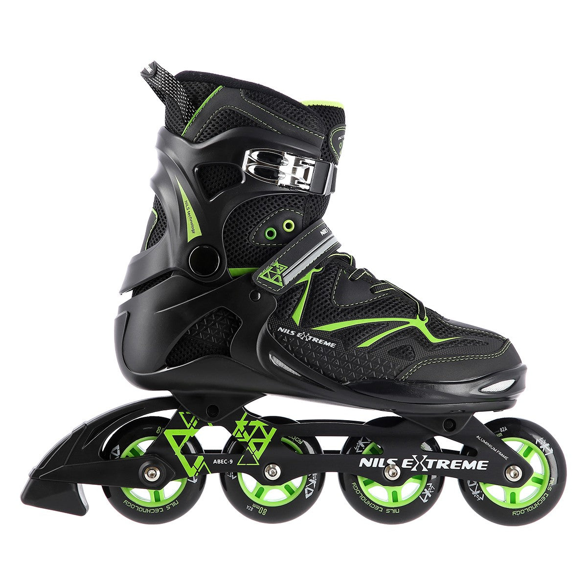 In-Line Skates, Black/Green, Size 40