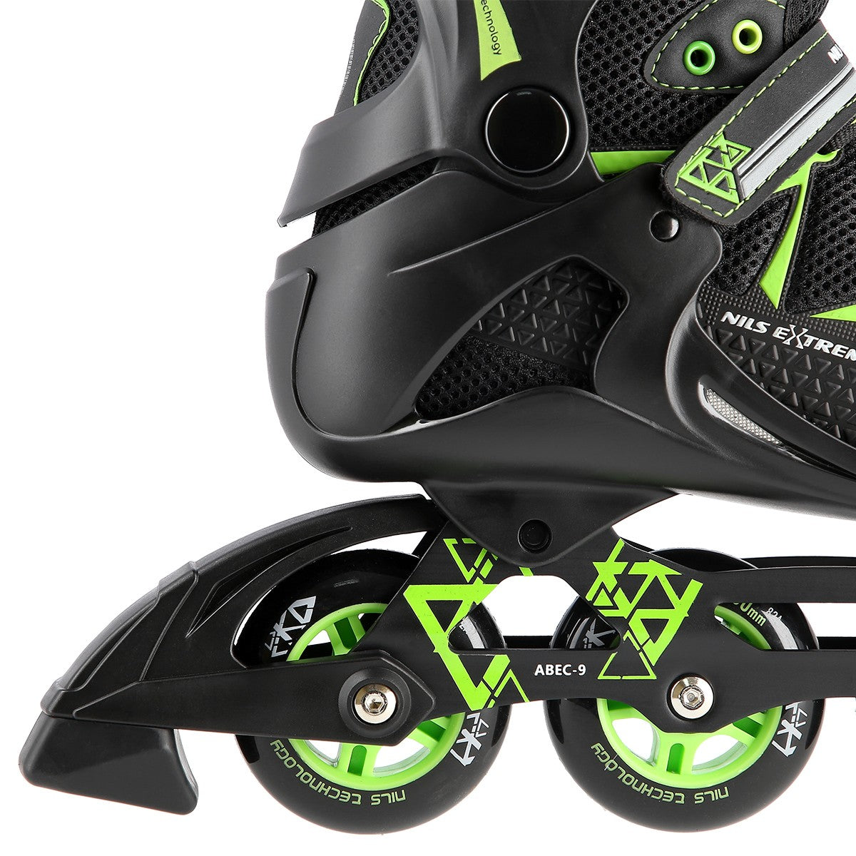 In-Line Skates, Black/Green, Size 40