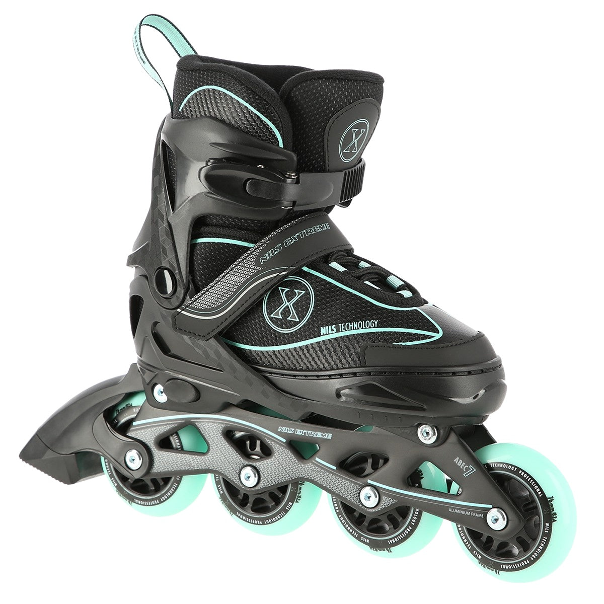 In-Line Skates, Black-Mint, Size L (39-42)