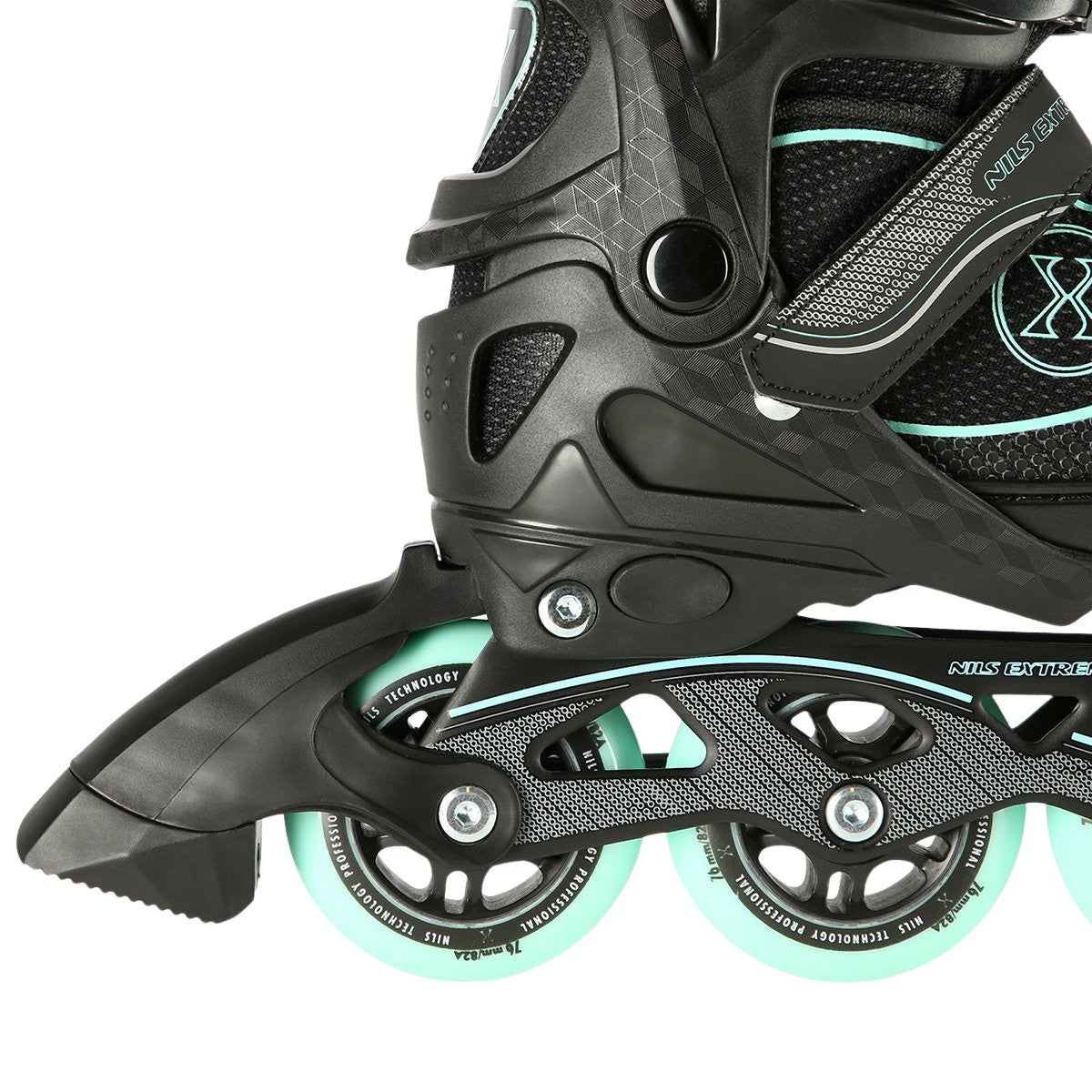 In-Line Skates, Black-Mint, Size L (39-42)