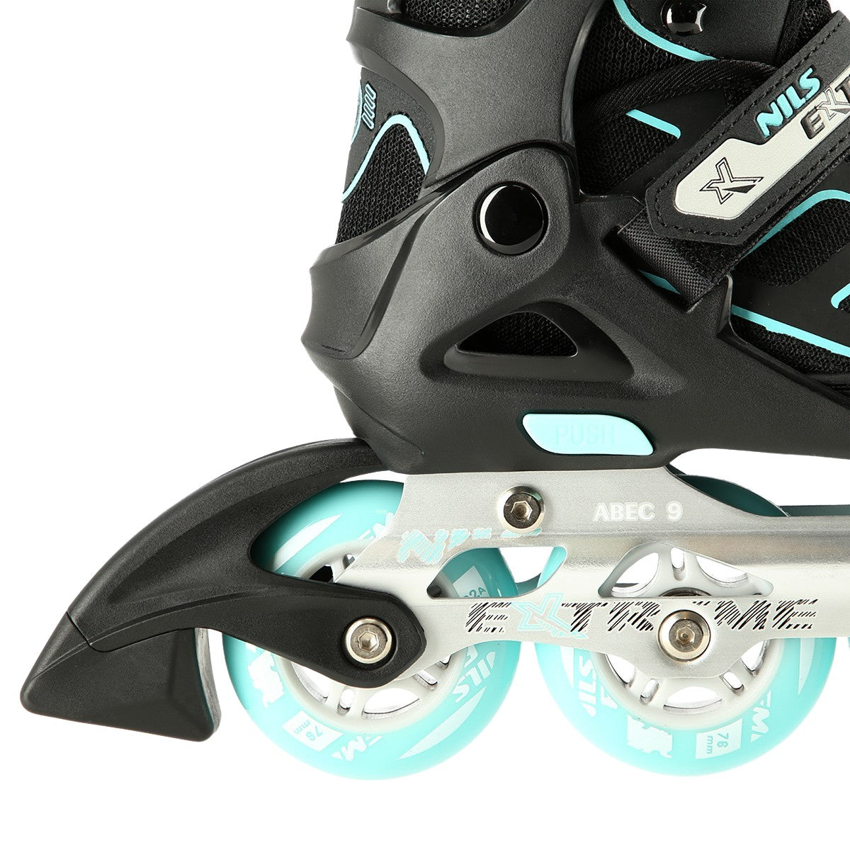 In-Line Skates, Black-Mint, Size M (35-38)