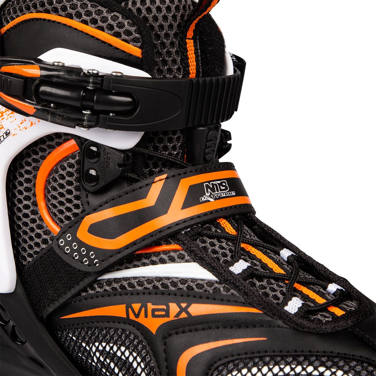 In-Line Skates, Black-Orange, Size 40