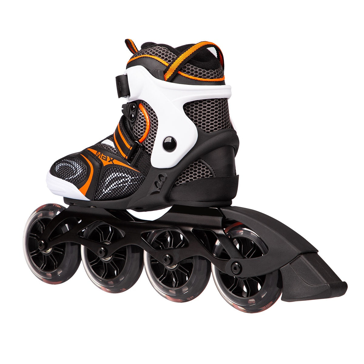 In-Line Skates, Black-Orange, Size 40