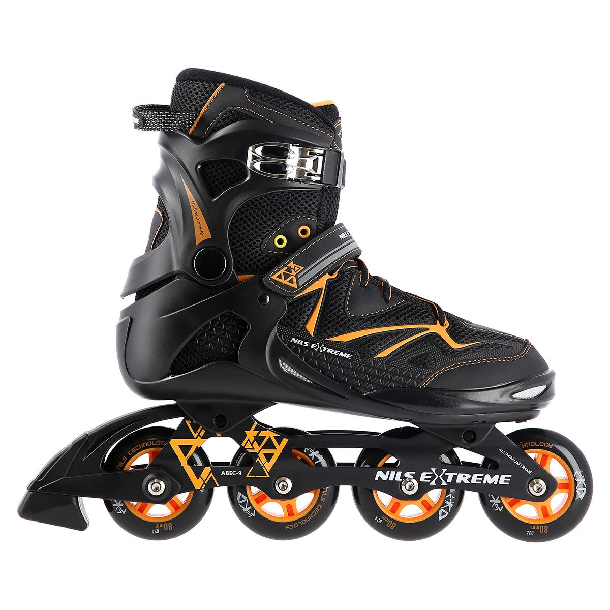 In-Line Skates, Black/Orange, Size 41