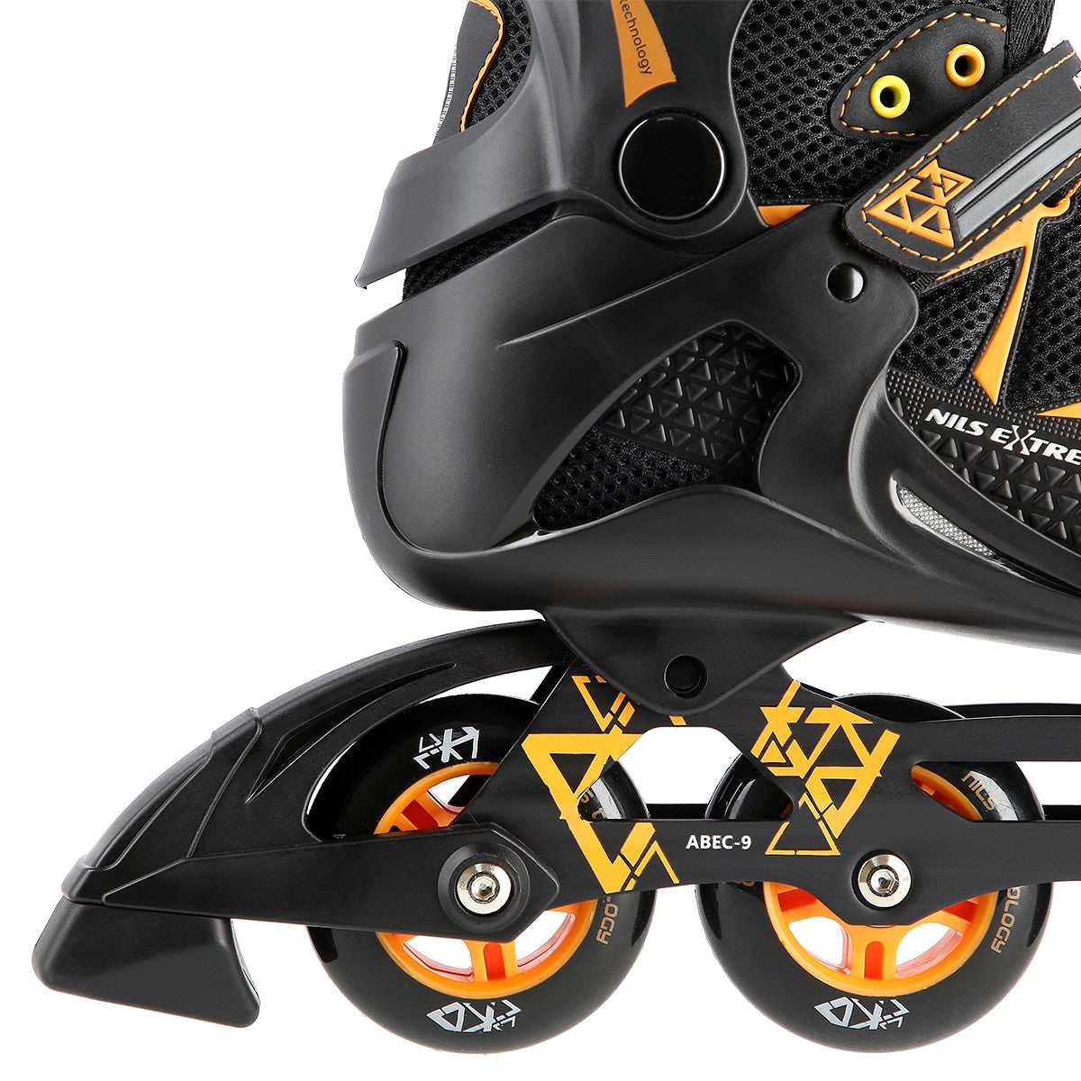 In-Line Skates, Black/Orange, Size 41