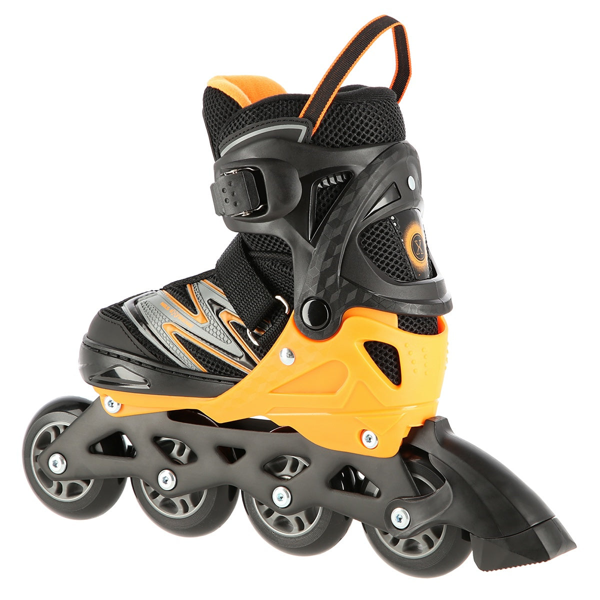 In-Line Skates, Black-Orange, Size L (39-42)