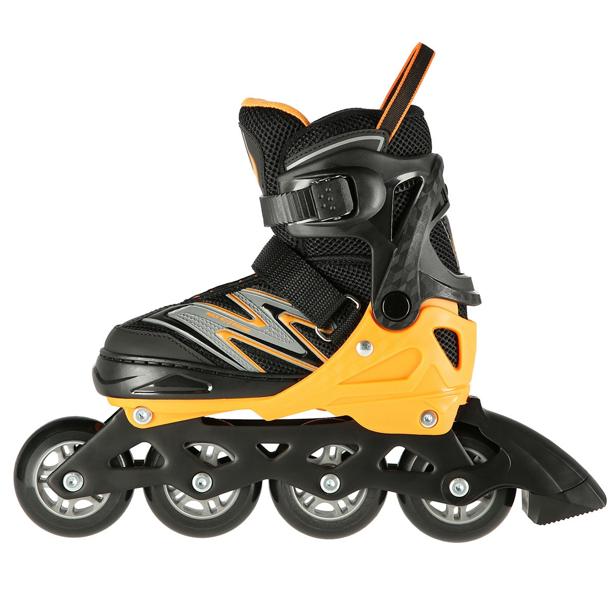 In-Line Skates, Black-Orange, Size L (39-42)