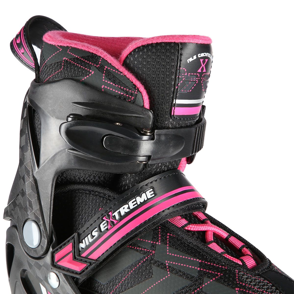 In-Line Skates, Black/Pink, Size M (35-38)