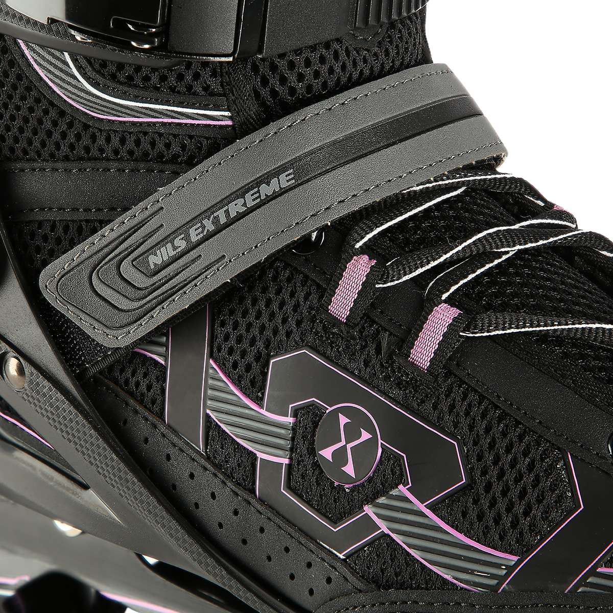In-Line Skates, Black-Purple, Size 43