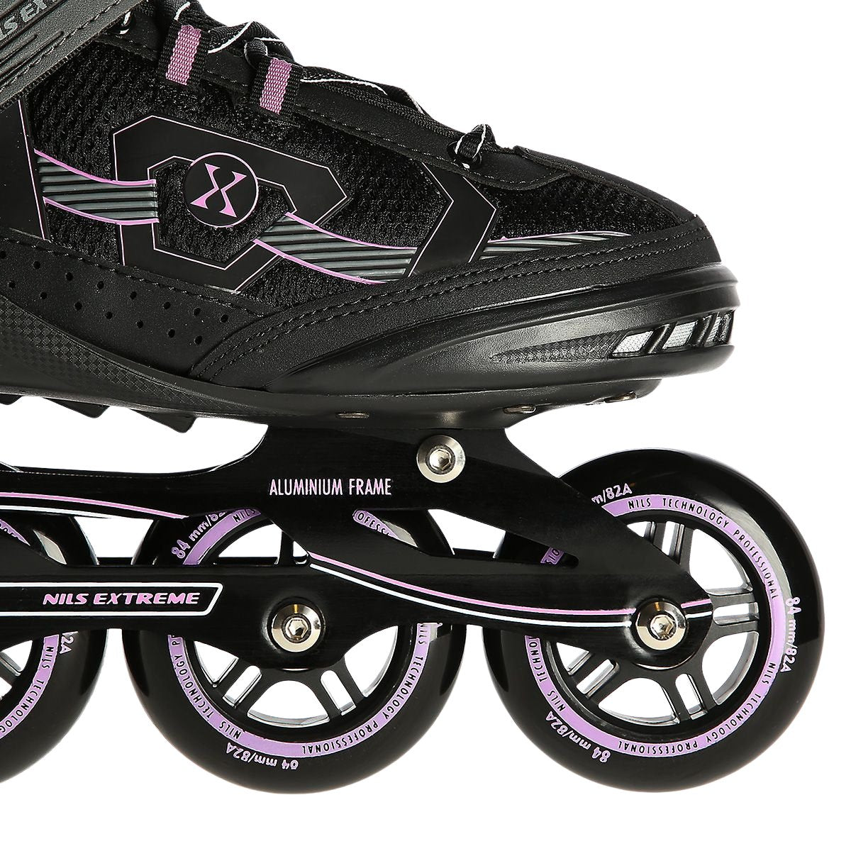 In-Line Skates, Black-Purple, Size 44
