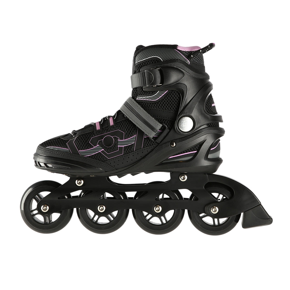 In-Line Skates, Black-Purple, Size 45