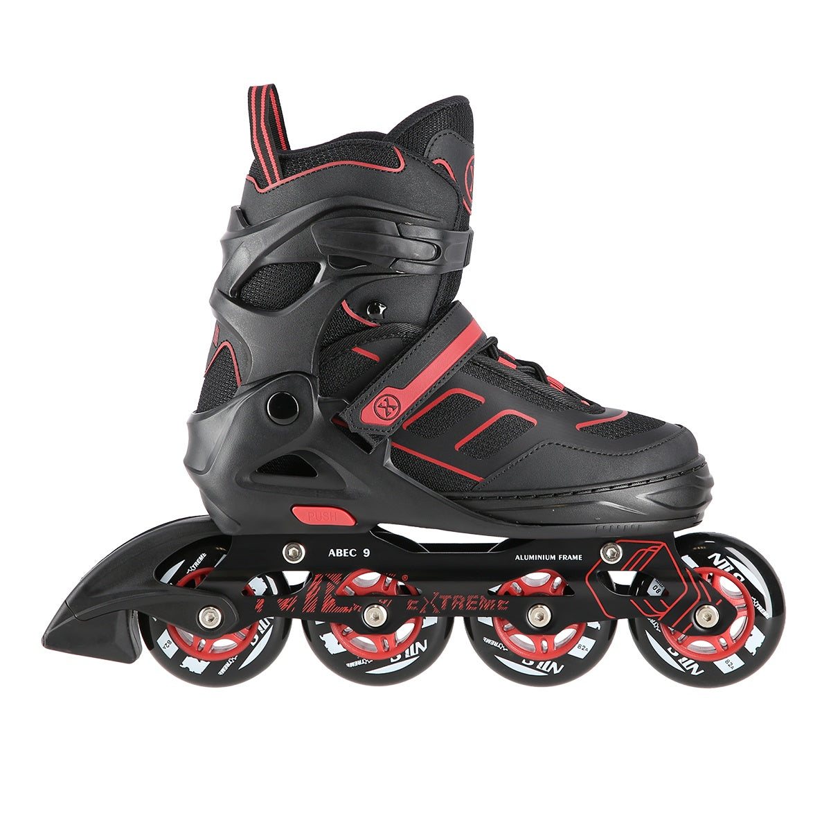 In-Line Skates, Black-Red, Size M