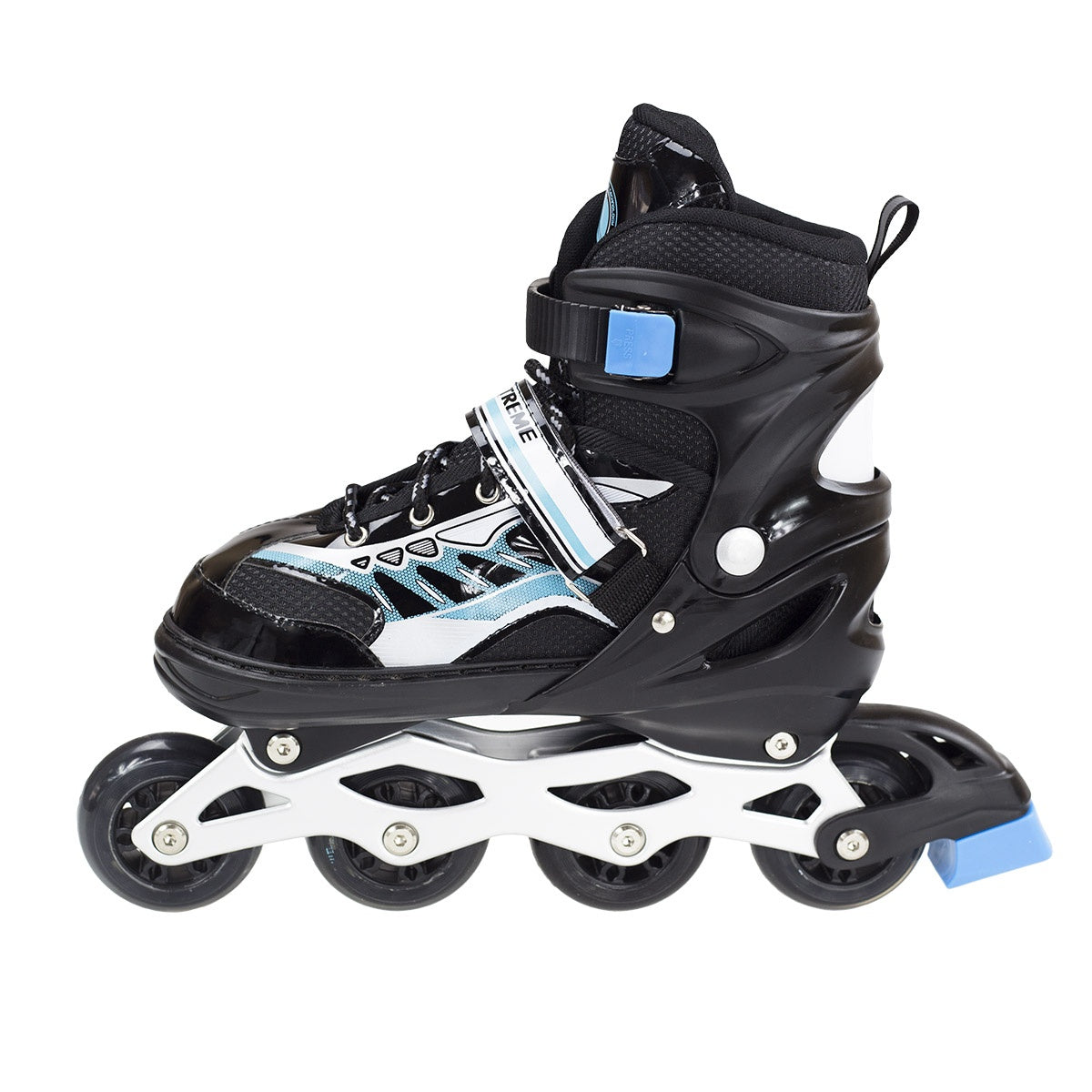 In-Line Skates, Black, Size M, Adjustable Fit
