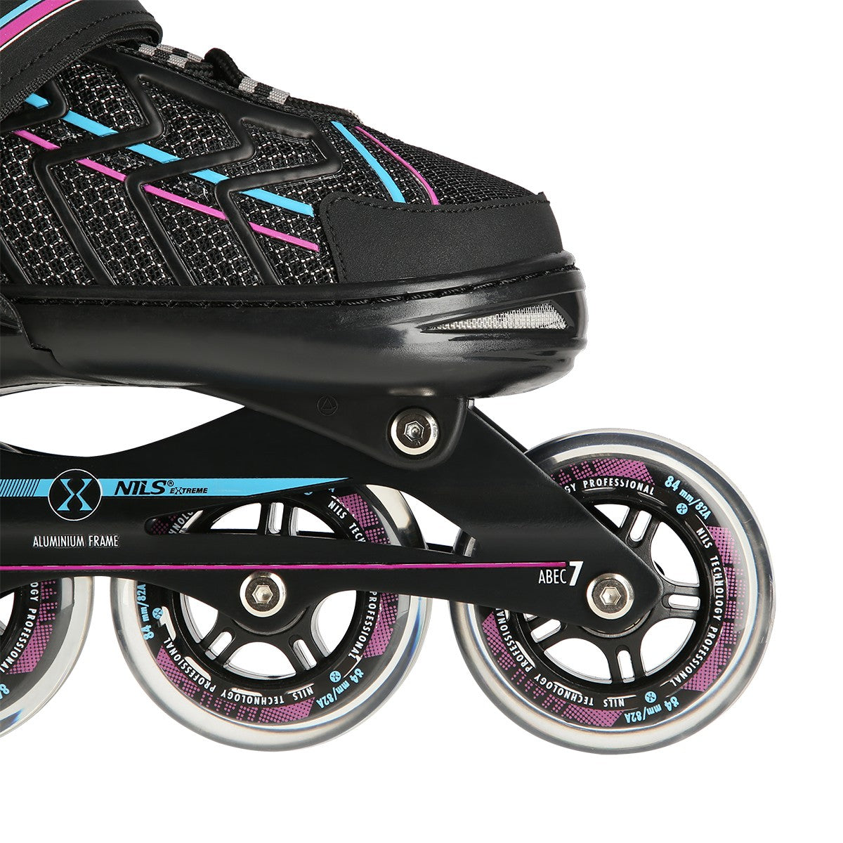 In-Line Skates, Black-Violet, Size L (39-42)