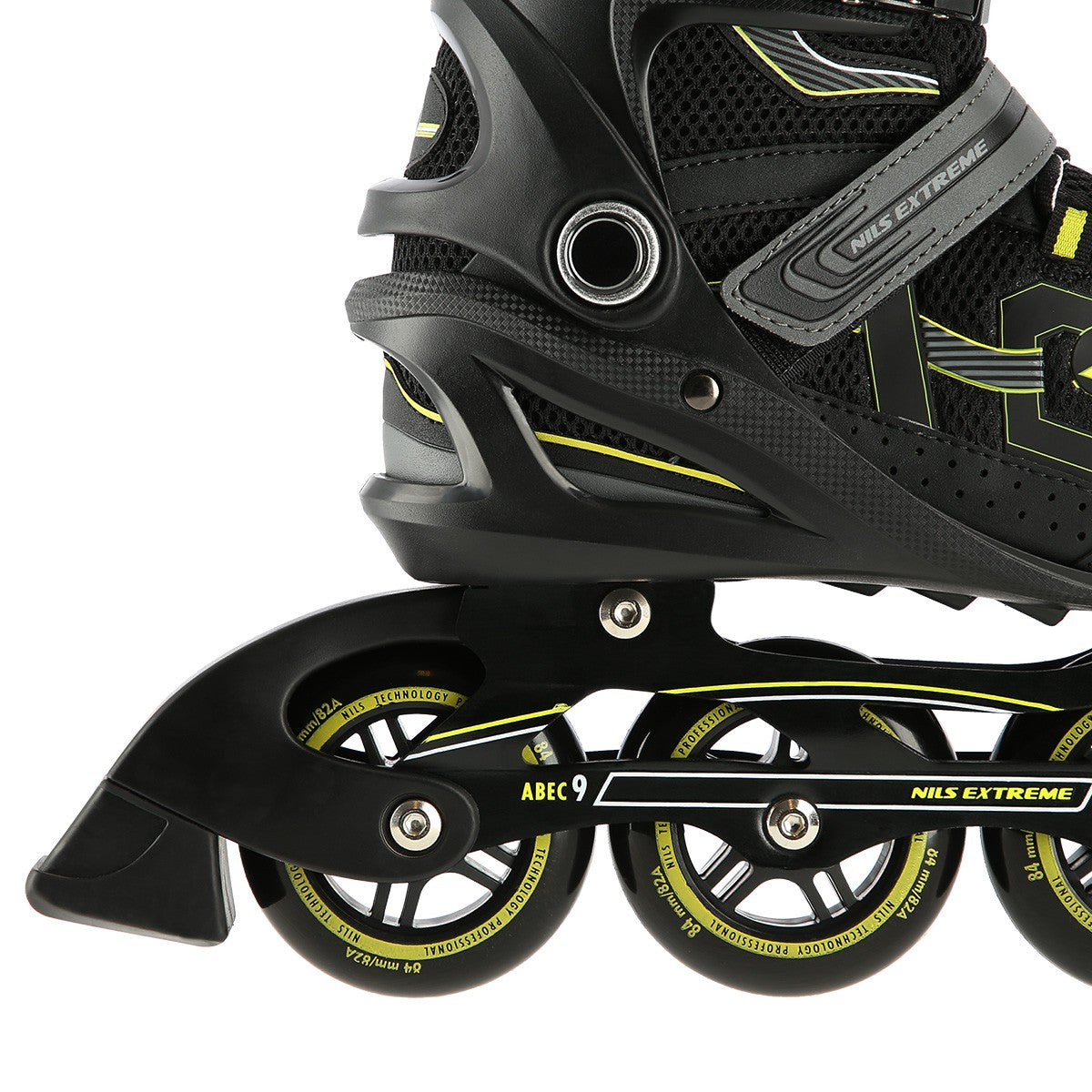 In-Line Skates, Black-Yellow, Size 41