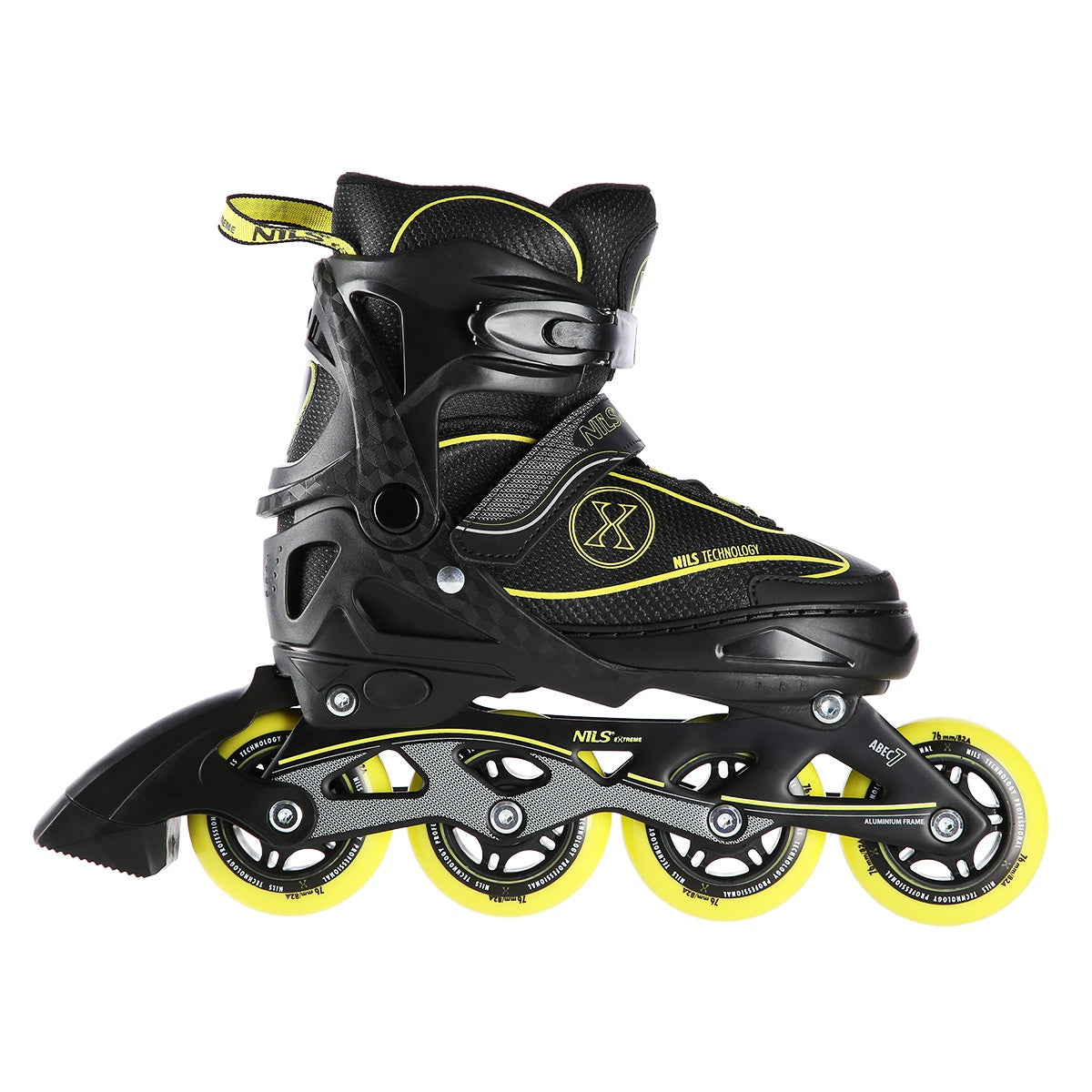 In-Line Skates, Black/Yellow, Size L (39-42)