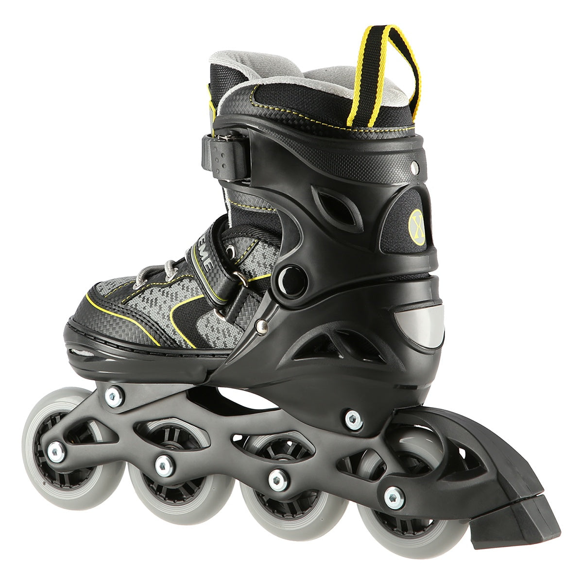 In-Line Skates, Black-Yellow, Size L (39-42)