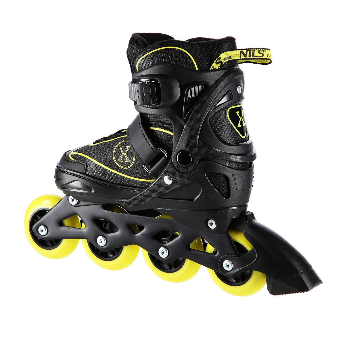 In-Line Skates, Black/Yellow, Size L (39-42)