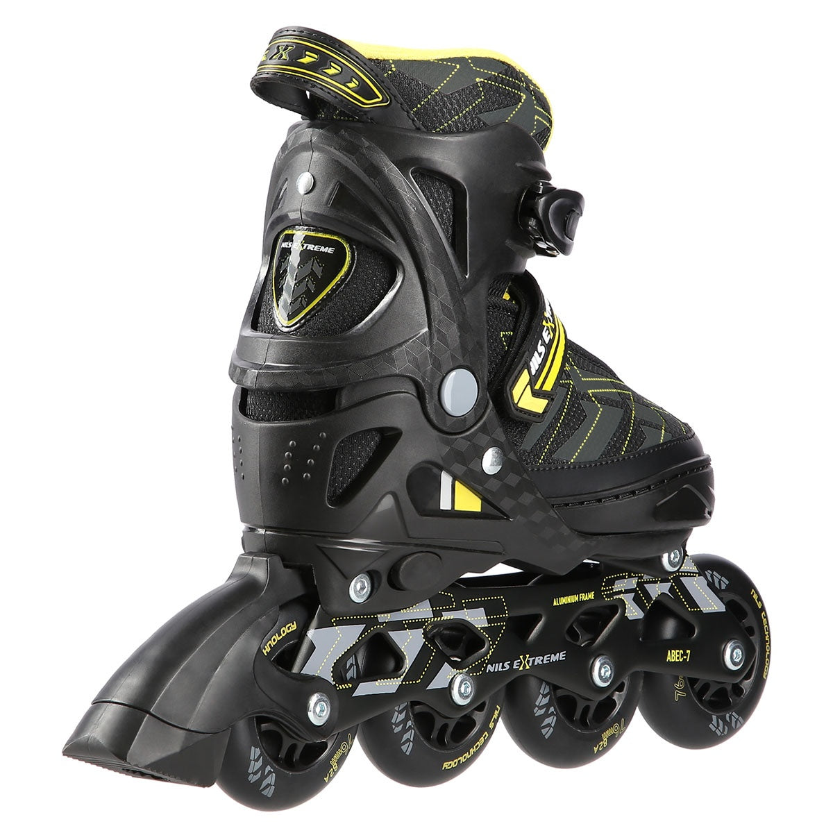 In-Line Skates, Black/Yellow, Size M (35-38)