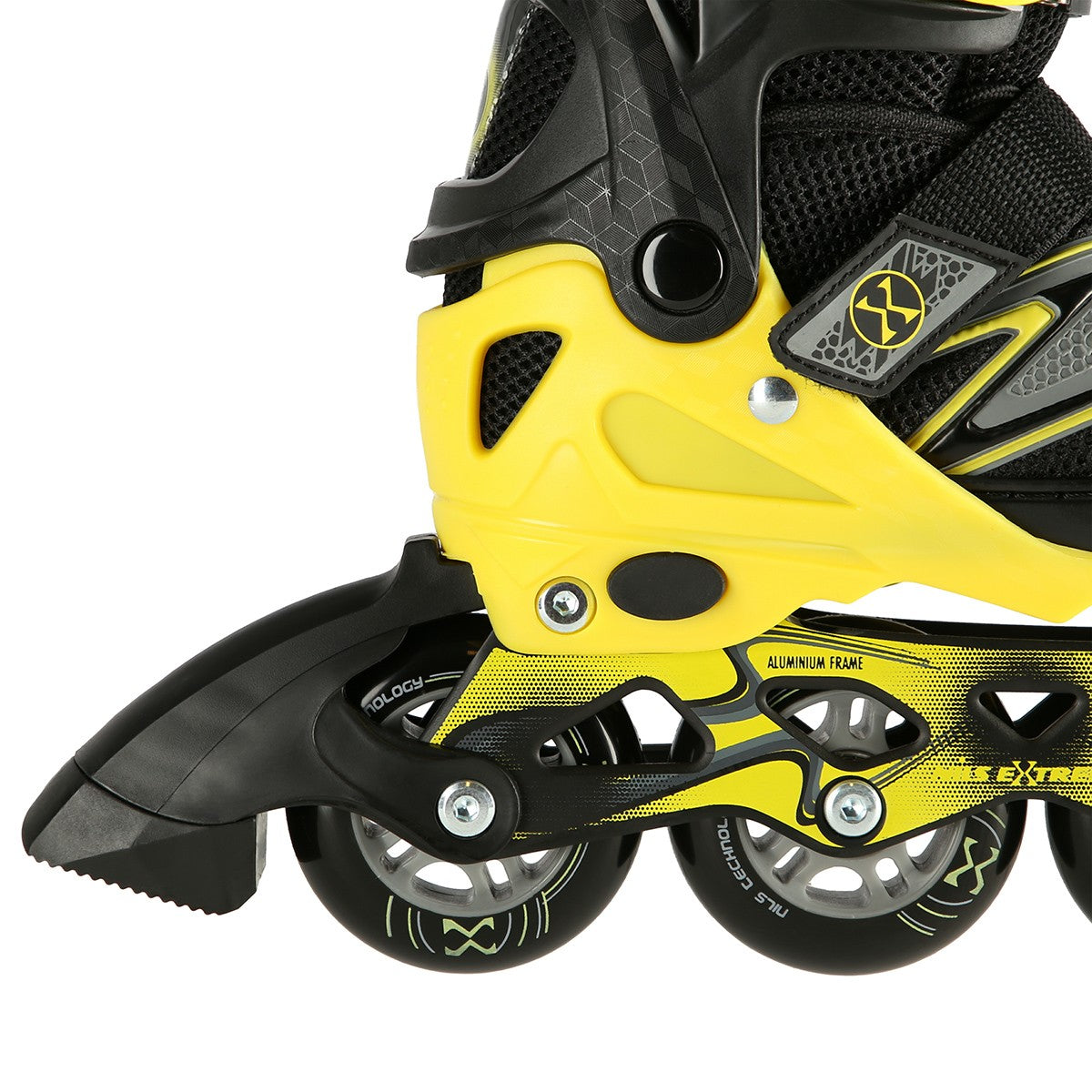 In-Line Skates, Black-Yellow, Size S (31-34)
