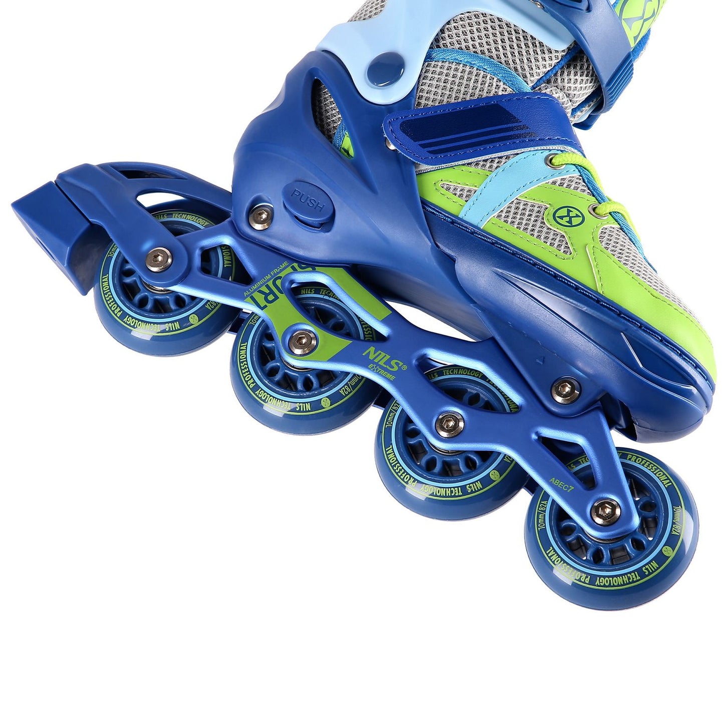 In-Line Skates, Blue-Green, Size M (35-38)