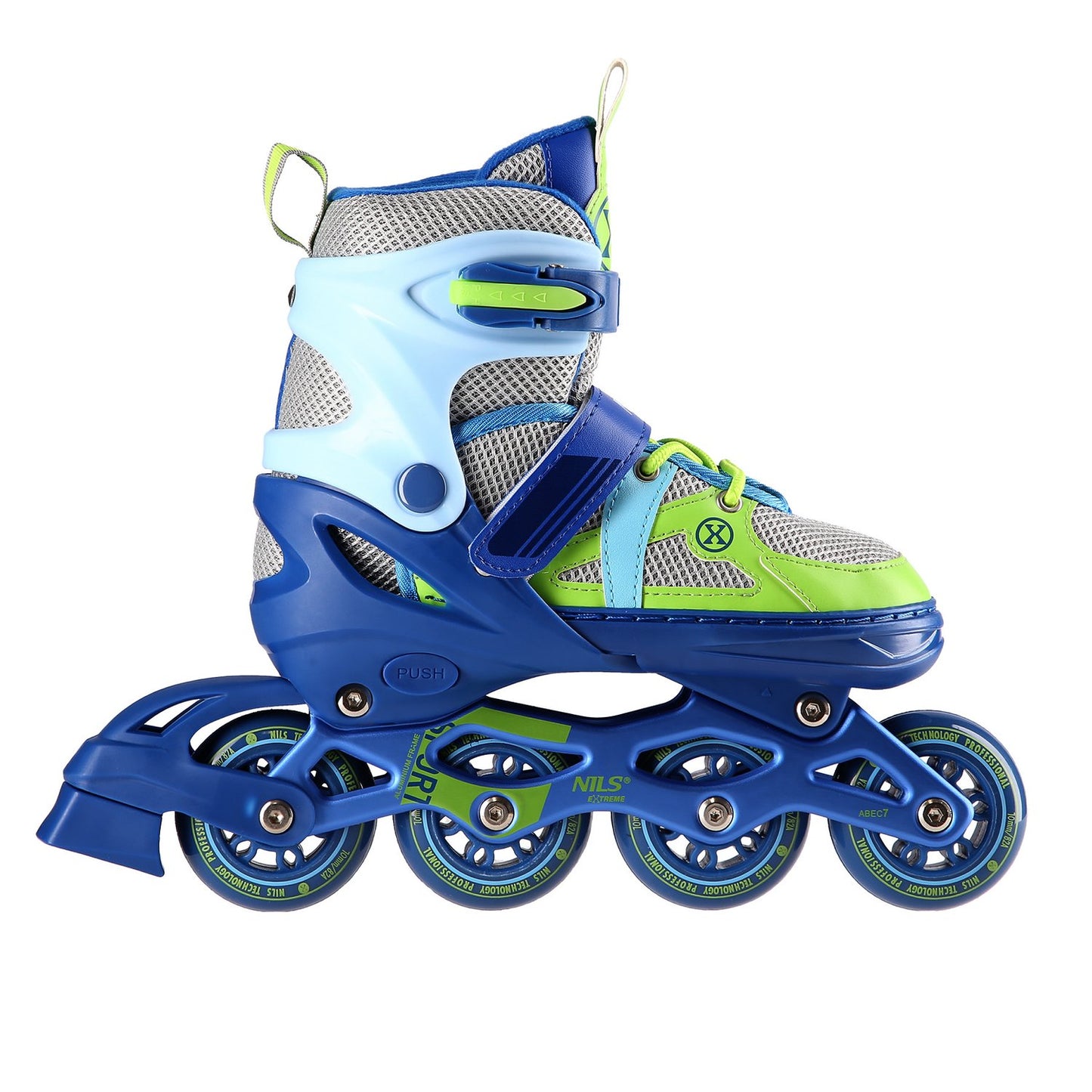 In-Line Skates, Blue-Green, Size M (35-38)