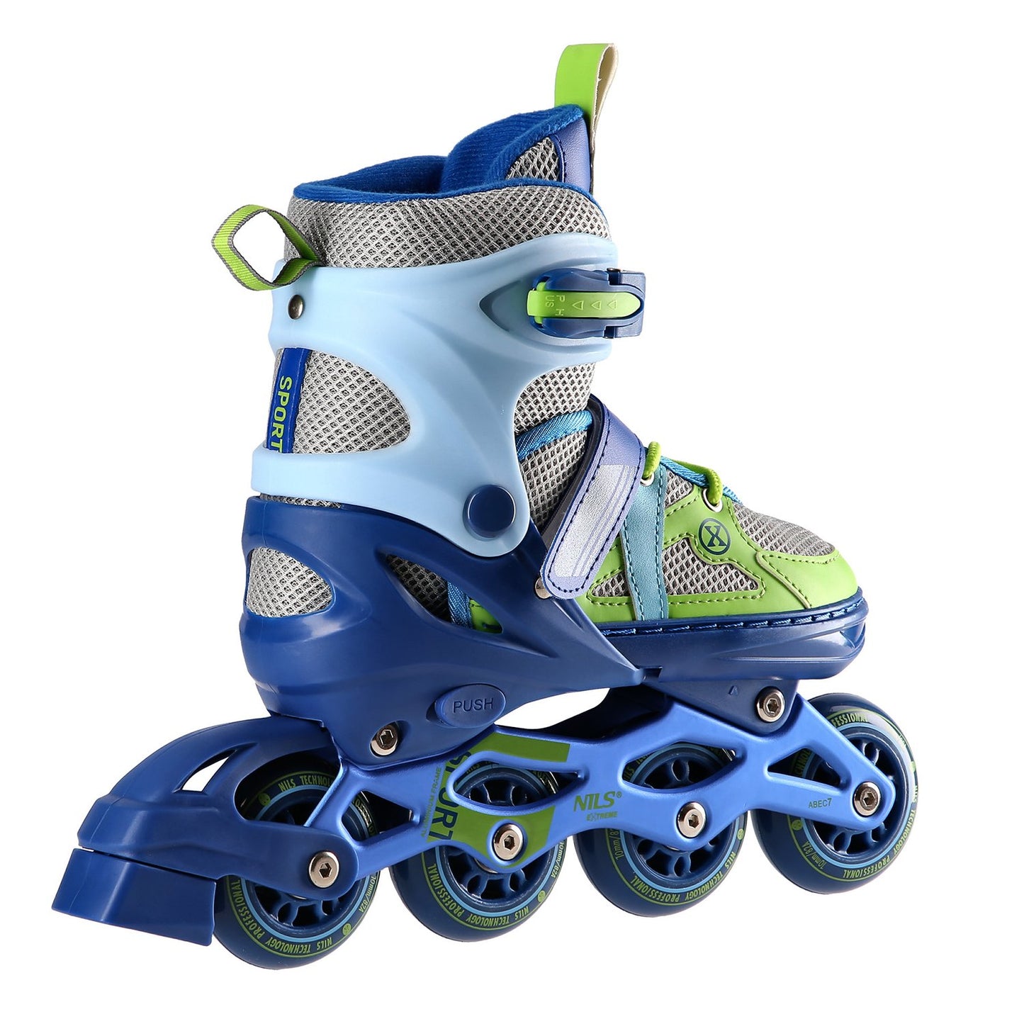 In-Line Skates, Blue-Green, Size S (31-34)
