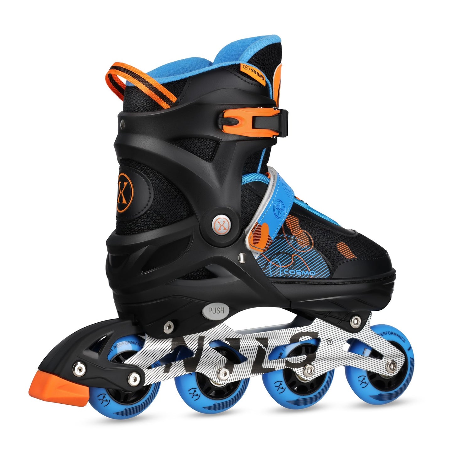 In-Line Skates, Cosmo Blue, Size M (34-37)