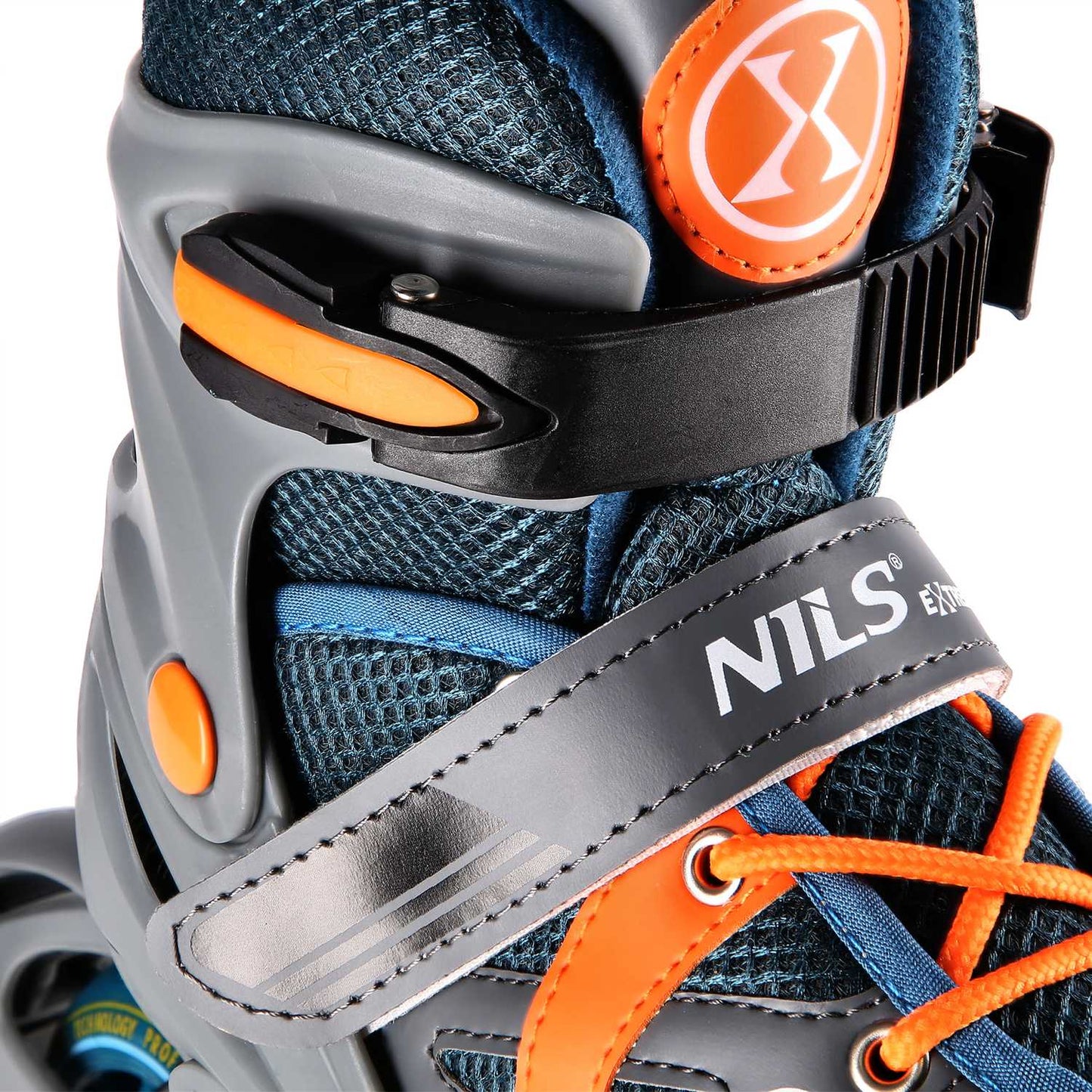 In-Line Skates, Gray-Orange, Size M (35-38)