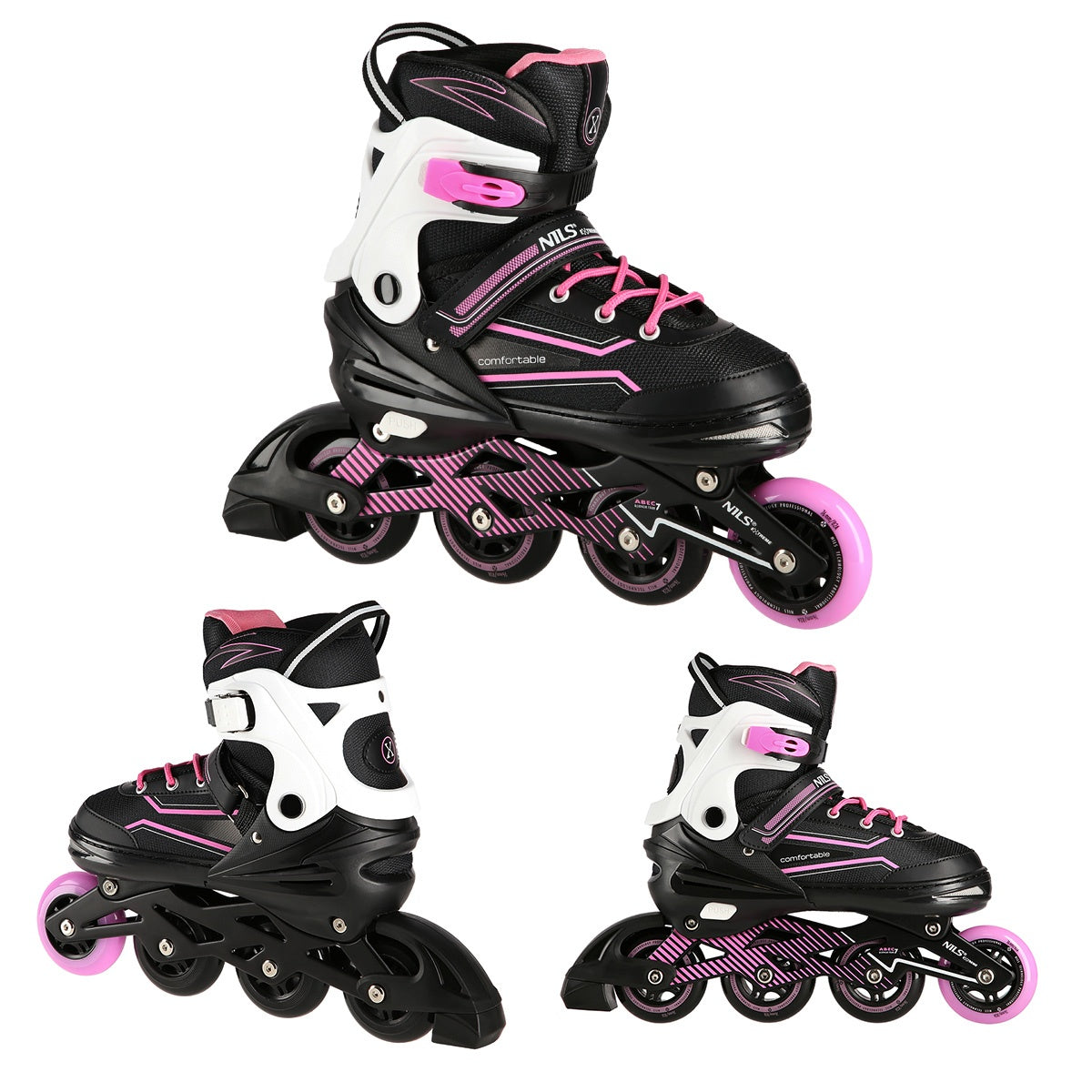In-Line Skates, Pink, Size M (35-38)