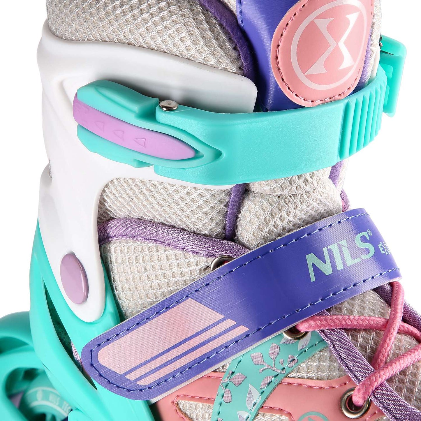 In-Line Skates, White-Mint, Size S (31-34)