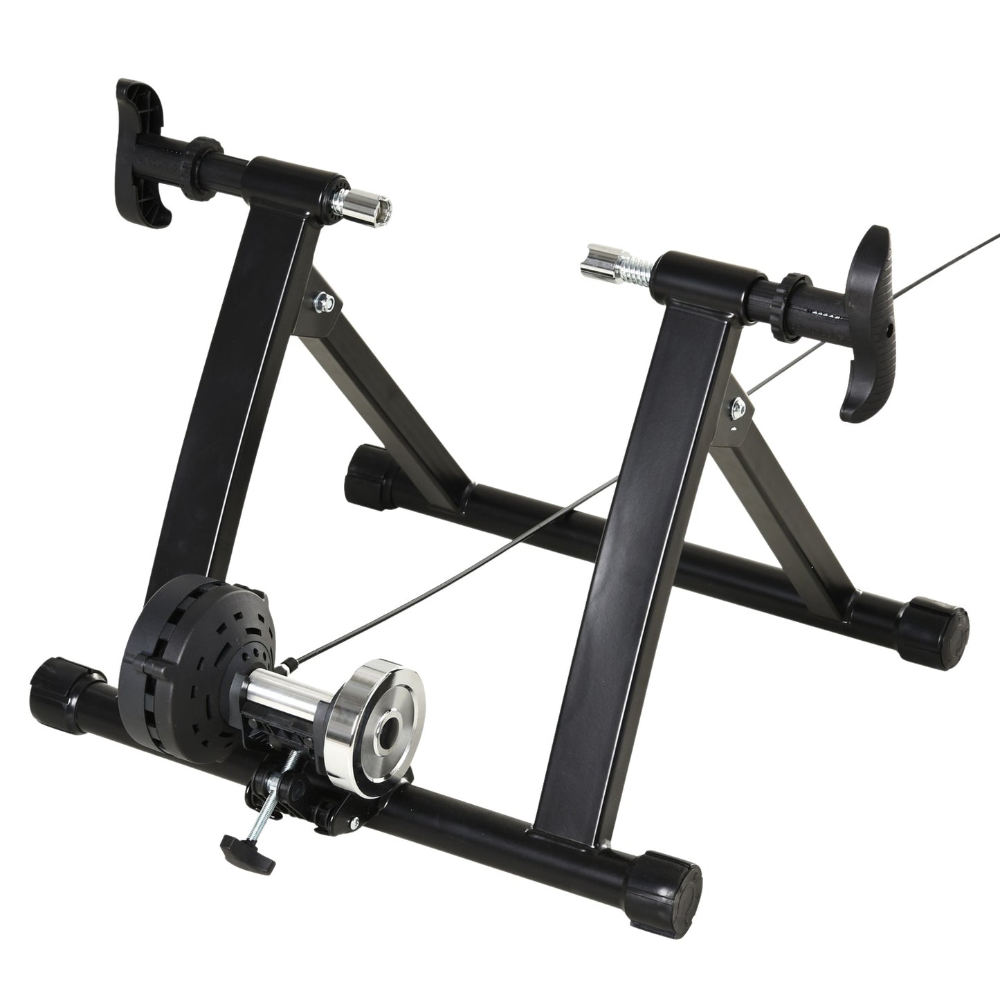 Indoor Bike Trainer - Magnetic, Collapsible, 26""-29"" Wheels