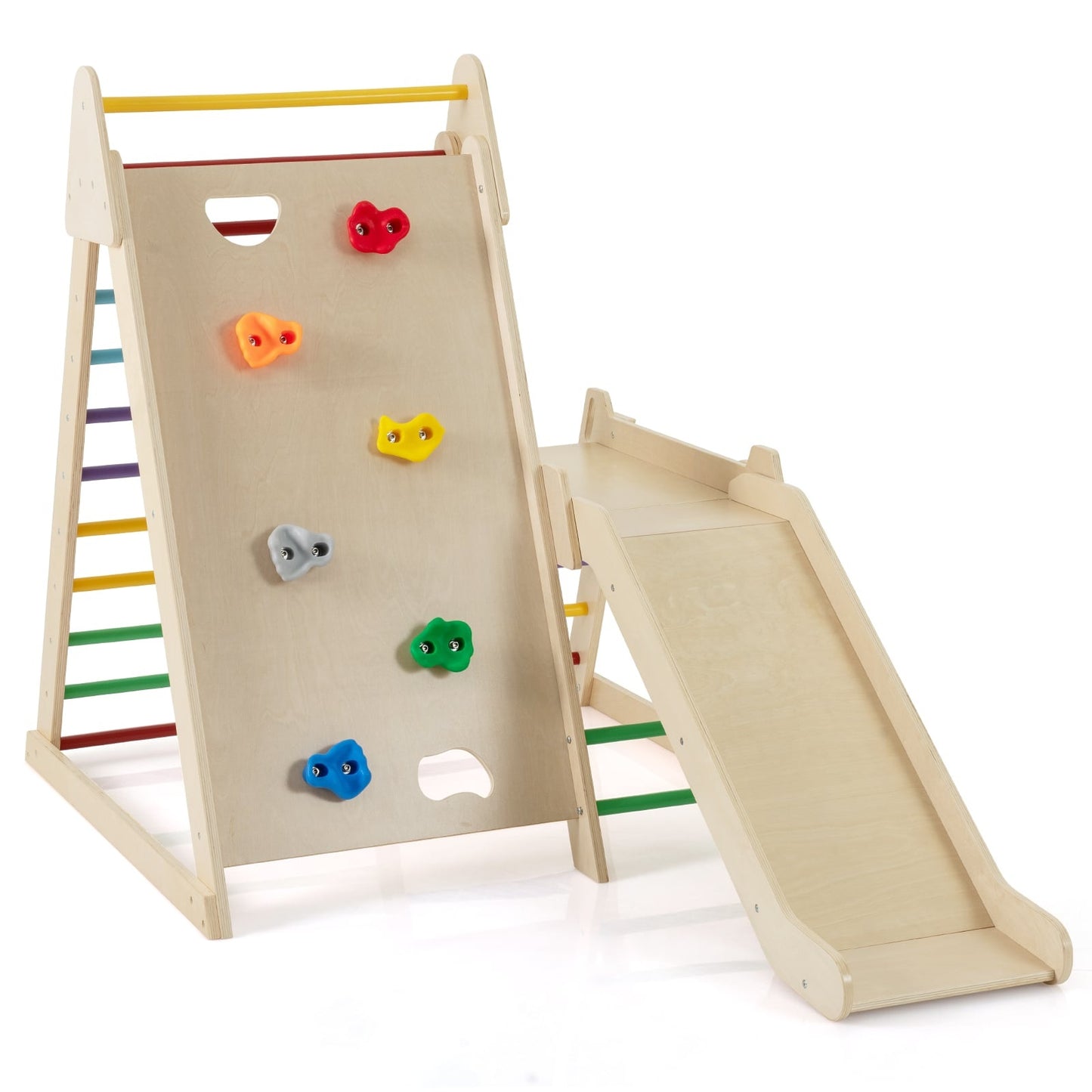Indoor Jungle Gym with Slide and Climbing Ladders