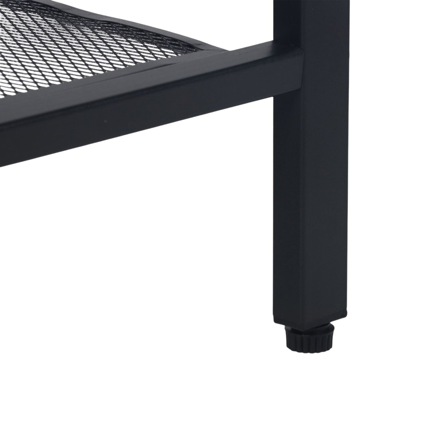 Industrial Console Table, 3-Tier Wood Shelves